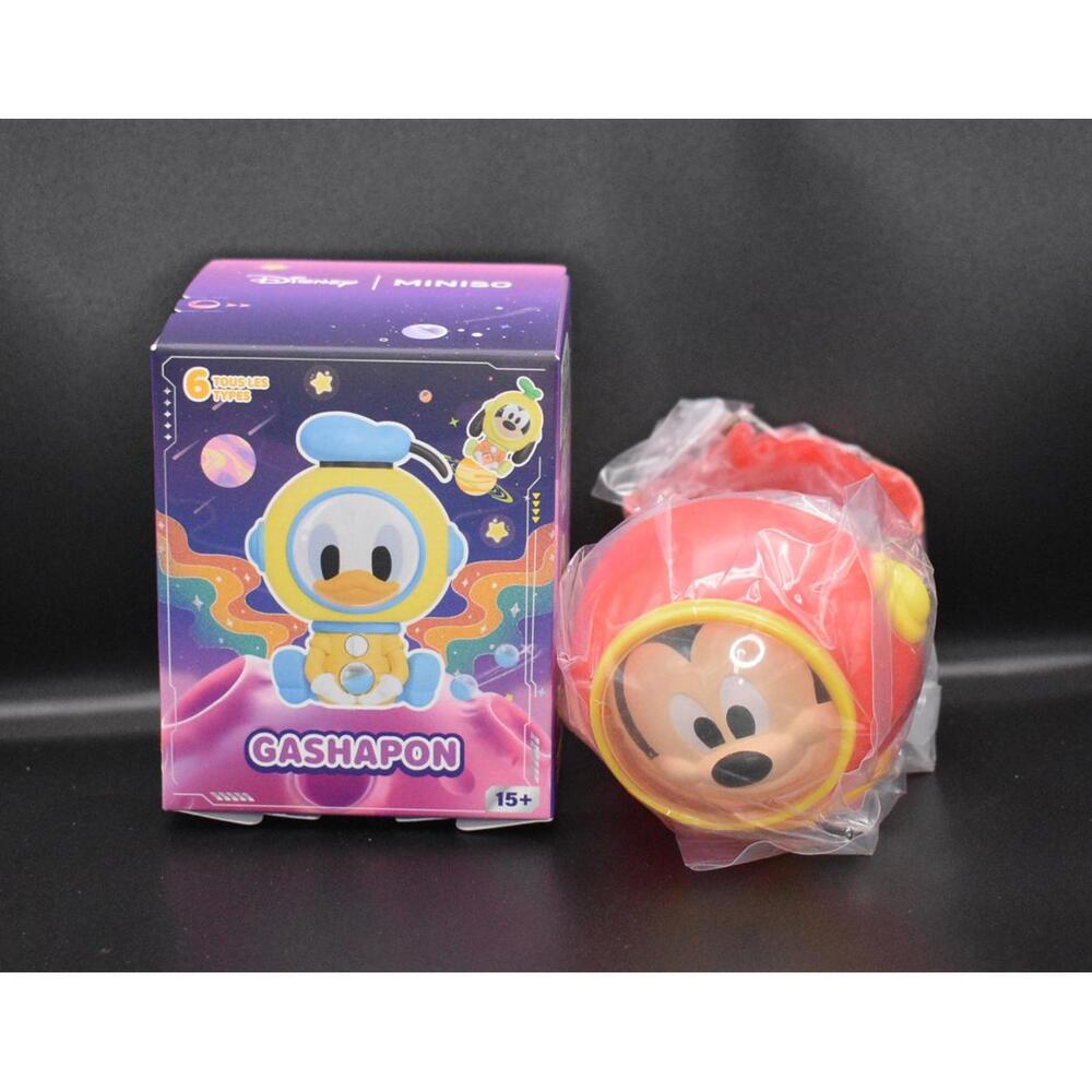 Miniso Disney Gashapon Mickey Mouse Helmet Astronaut Figure (A13)